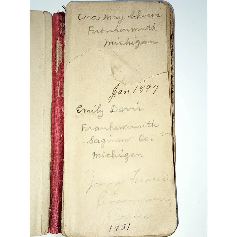 Laird & Lee Vest-Pocket Webster Pronouncing Dictionary Pocket Hardcover 1893